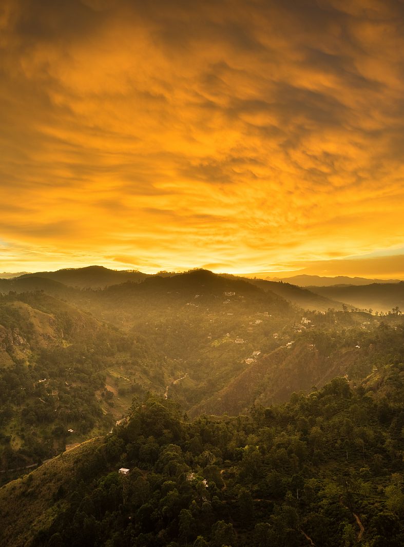 Sunset from Little Adam's Peak, Ella, Sri Lanka